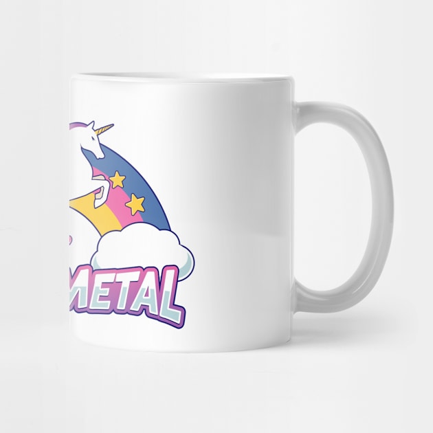 Funny Heavy Metal Unicorn by marieltoigo